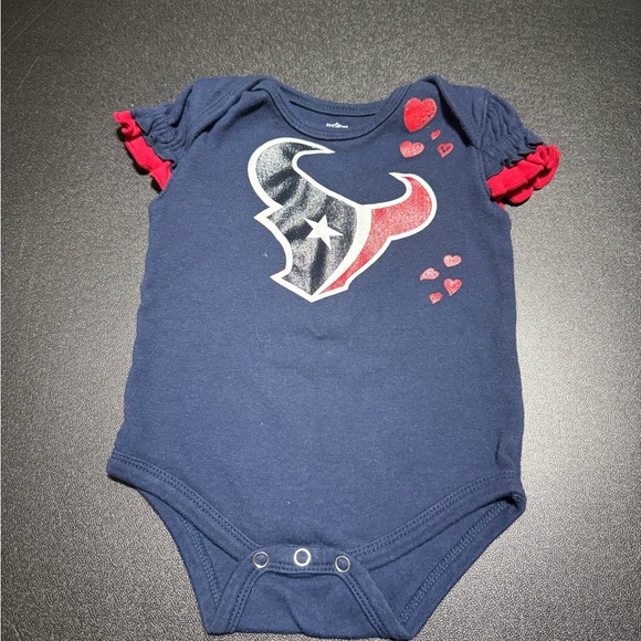 Infant Texans Bodysuit with Red Accents - Picture 1 of 4